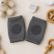 Dark Grey Toddler Wool Knit Leg Warmer (Knee Guard) thumbnail 2