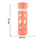 Glass Water Bottle With Protective Sleeve - (1 Pc  480 Ml) thumbnail 5