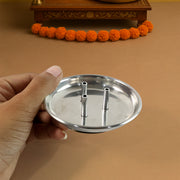 Stainless Steel Lotus Agarbatti Stand With Triple Stick Holder (1 Pc) thumbnail 5