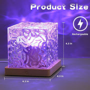 Dynamic Rotating Water Ripple Night Lamp With Remote thumbnail 1