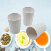 5719 Small Plastic Coffee  Tea Cups Reusable Plastic Cup Mug Lightweight Microwavable Dishwasher Safe Unbreakable Camping Coffee Mugs For Tea Milk Water Juice Tea (3 Pcs Set) thumbnail 1