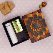Effete Kesar Pista Almonds Gift Hamper Golden With Bottle (2 Pc Set) thumbnail 5