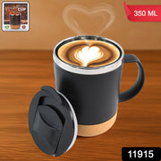 Insulated Coffee Mug With Spill-proof Lid (Approx 350ml  1 Pc) thumbnail 6