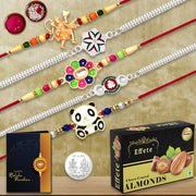 Rakhi  Tilak Combo With Card And Sweet thumbnail 1