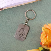 Auspicious Ganesh Cut-out Metal Keychain - (1 Pc) thumbnail 3