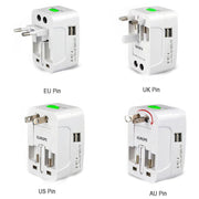 12671 All-in-one Universal Worldwide Travelling Ac Adaptor Plug (Au  Uk  Us  Eu) International Power Charger Electric Usb Power Plug Socket Adapter Converter (1 Pc) thumbnail 5