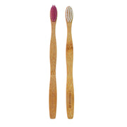 Eco-friendly Natural Bamboo Toothbrush With Medium Bristles (2 Pc) thumbnail 3