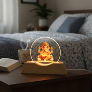 Premium 3d Lord Ganesha Acrylic Led Night Lamp (1 Pc) thumbnail 5