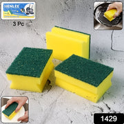 1429 Scrub Sponge 2 In 1 Pad For Kitchen Sink Bathroom Cleaning Scrubber thumbnail 7