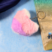 Soft Plush Cute Heart Keychain - 1 Pc thumbnail 2