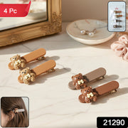 Cute Teddy Bear Decorative Hair Clips (4 Pc) thumbnail 7