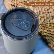 8137 Ganesh Premium Stainless Steel Coffee Mug With Heat Resistant Mug Lid. Approx 400ml Mug. thumbnail 5