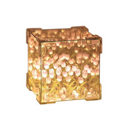 Decorative Tulip Flower Led Cube Night Lamp Set (1 Set  Mix Color) thumbnail 3
