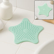 Mint Green Silicone Star Shaped Sink Filter Bathroom Hair Catcher Drain Strainers For Basin thumbnail 1