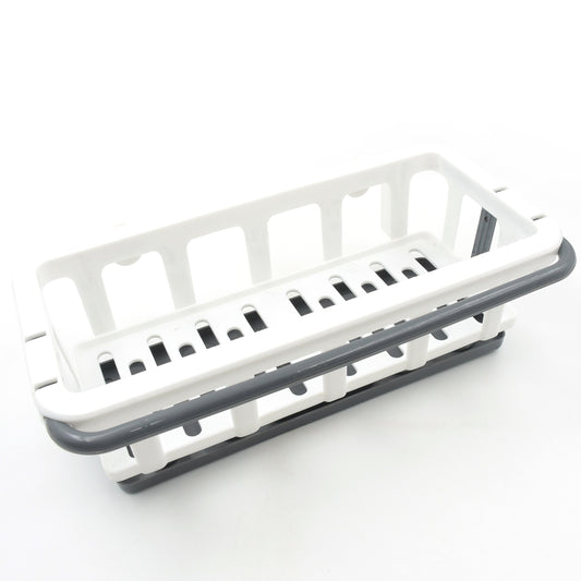 8788 Multipurpose Platic Hanging Drain Rack Retractable Sponge Storage Hanging Rack With Adhesive Hook For Kitchen And Bathroom Dishcloth Holders Basket Drying Tray Organizer