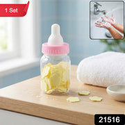 Portable Baby Bottle Shape Hand Wash Soap Paper Sheets Set (1 Set) thumbnail 7