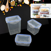 5496  Kitchen Storage Container Set With Food Grade Plastic And Air Seal Lock Lid For Storage Of Grocery Spices Dry Fruits Use For Home Office Restaurant Canteens (3 Piece Set) thumbnail 1