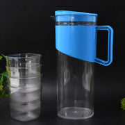 Transparent Stylish Premium Jug With Elegant Handle (2000 Ml Jug Approx  4 Pcs Plastic Glass) thumbnail 1
