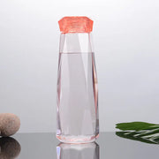 5213 Glass Fridge Water Bottle Plastic Cap With Two Water Glass For Home  Kitchen Use thumbnail 5