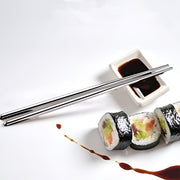 Premium Stainless Steel Reusable Chopsticks (2 Pc) thumbnail 3