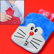 6504 Doremon Small Hot Water Bag With Cover For Pain Relief Neck Shoulder Pain And Hand Feet Warmer Menstrual Cramps. thumbnail 2