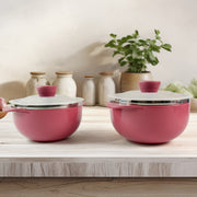 Apex Premium Plastic Serving Bowl Set With Lids (2 Pc) thumbnail 3