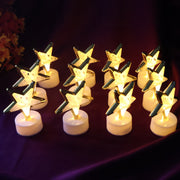 Decorative Star Shaped Flameless Led Candles (12 Pc) thumbnail 2