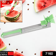 7160 Stainless Steel Washable Watermelon Cutter Windmill Slicer Cutter Peeler For Homesmart Kitchen Tool Easy To Use thumbnail 7