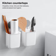 Wall Mounted Bathroom Storage Organizer Cup Set (2 Pc Set) thumbnail 2
