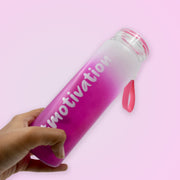6915motivationalglass Bottle Colorful Portable Water Glass Bottle With Rubber Banddaily Intake Hourly Water Bottle To Ensure You Drink Enough Water Throughout The Dayreusable Cycling Gym Workout Fitnessbottle(Approx 350 Ml) thumbnail 5