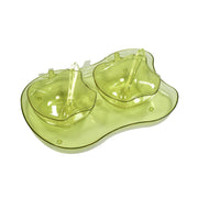 2969 Apple Shape 2piece Serving Set Of Bowl With Spoon  Tray. Dinnerware Serving Snacks  Pickle thumbnail 1
