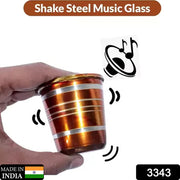 3343 Stainless Steel Glass With Bell Sound For Kids Boys And Girls Glass Set Waterjuice Glass Stainless Steel Baby Musical Toy Glass thumbnail 6
