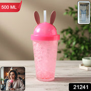 Cute Bunny Ear Design  Tumbler Sipper Bottle (500 Ml 1 Pc) thumbnail 7