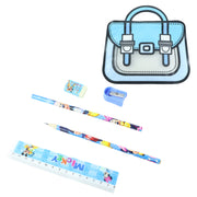 Kids 5 In 1 Stationery Kit With Cartoon Style Carry Bag thumbnail 3