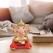 Solar-powered Dancing Ganesha Idol  Decorative Lord Ganpati Showpiece With Movement thumbnail 5