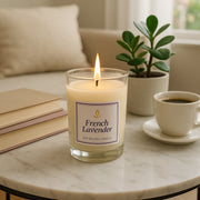 Inlief French Lavender Soy Blend Scented Candle In Glass Jar (50gm  1 Pc) thumbnail 3
