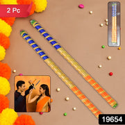 Traditional Decorative Dandiya Sticks Pair For Navratri Garba (2 Pc) thumbnail 7