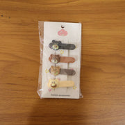 Cute Bear Face Decorative Hair Clips Set (4 Pc) thumbnail 6