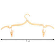 Folding Hanger With Clips For Clothes Adjustable Hanger (1 Pc) thumbnail 4