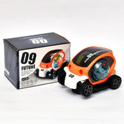 17922 Plastic 360 Degree Rotating Stunt Car Toy For Kids - Bump And Go Action With 4d Lights And Music Plastic Mini Car With Disco Ball (1 Pc  Battery Not Included) thumbnail 3