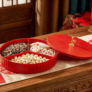 2 Layer Multipurpose Decorative Dry Fruit And Snack Serving Tray (1 Pc) thumbnail 2