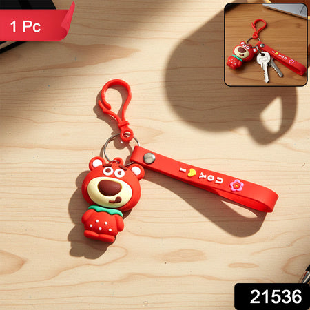 Cute Cartoon Bear Figure Keychain (1 Pc)