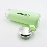Water Bottle 400ml Leak Proof Glass Water Bottle With Daily Water Intake For Gym And Children Nice Bottle (1 Pc  Light Green Color) thumbnail 4