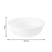 Plastic 6 Inch White Round Deep Serving Bowl (1 Pc) thumbnail 2