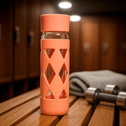 Glass Water Bottle With Protective Sleeve - (1 Pc  480 Ml) thumbnail 3