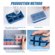 4750 6 Cavity Silicone Ice Tray Used In All Kinds Of Places Like Household Kitchens For Making Ice From Water And Various Things And All. thumbnail 5