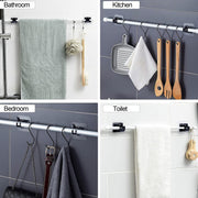 Wall-mounted Adjustable Bathroom Hanging Rod (1 Pc) thumbnail 5