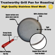 7119 Steel Roaster Grill Jali For Papad Tandoor  Chapati Roast Use ( 1 Pc ) thumbnail 3