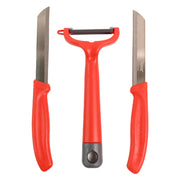 Apex 3-piece Stainless Steel Kitchen Knife And Peeler Set thumbnail 3