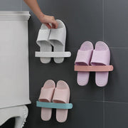 Bathroom Towel Slipper Hanging Rack Self Adhesive Wall Mounted (1 Pc) thumbnail 2